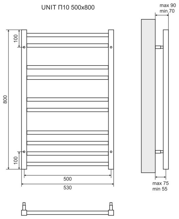 Lemark Unit П10 LM45810BL 500x800