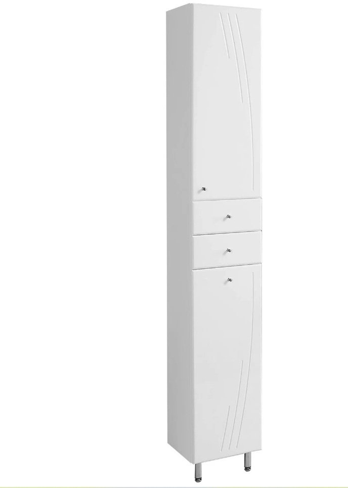 Акватон "Минима-М" 1323-3, 32.3x32.3x202 см, белый