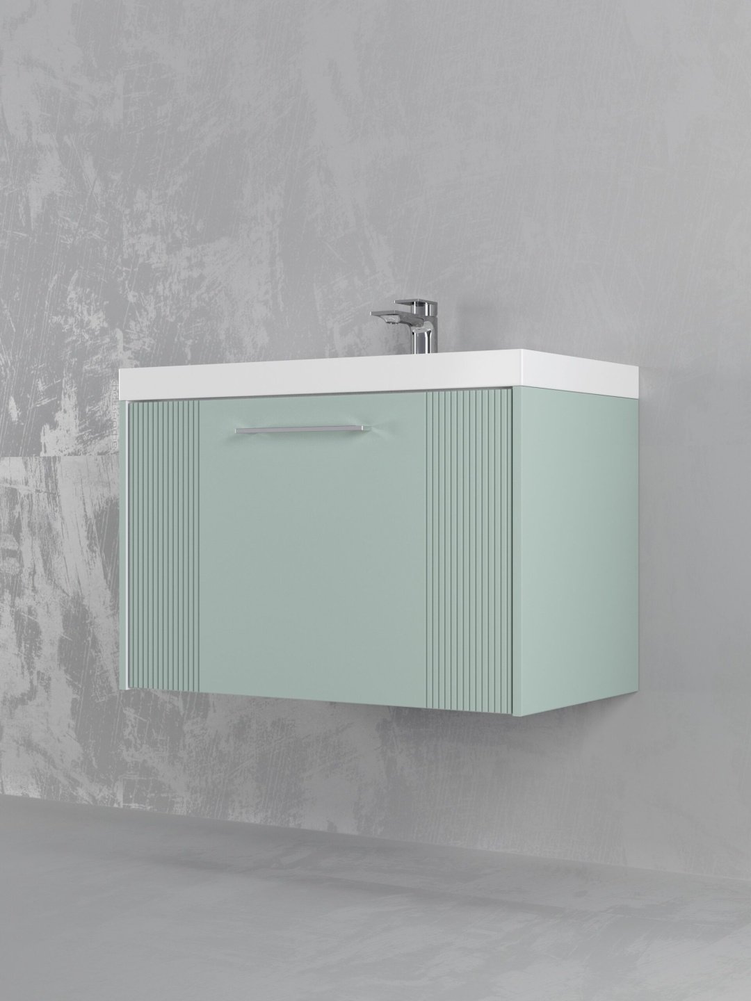 Тумба с раковиной KABINKA.KZ Альба 800, 80x40x45 см, бирюзовый купить,NaN