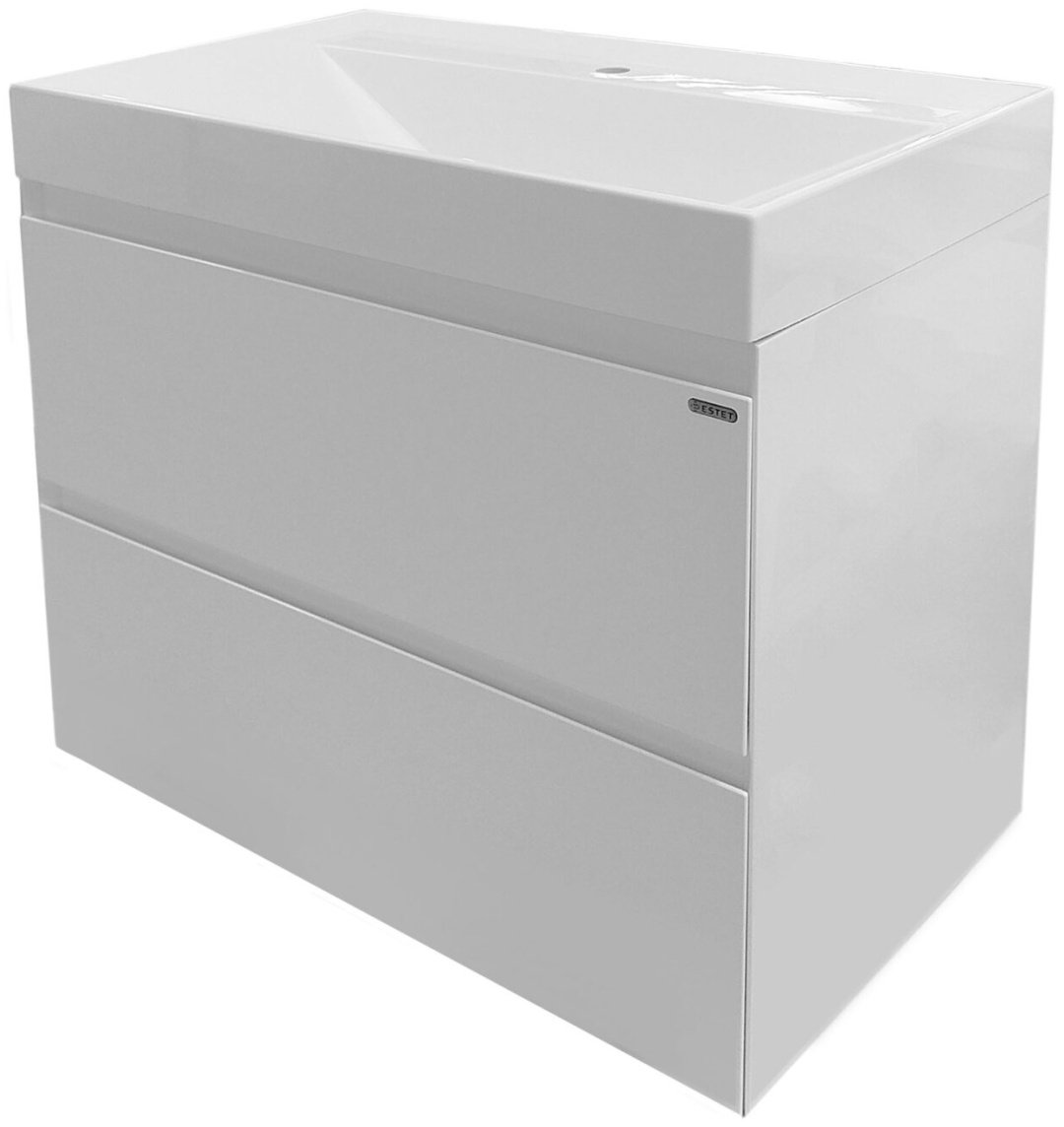 Тумба с раковиной KABINKA.KZ Quadro 700, 69.8x60.7x44.6 см, белый - ForteMarket Тумба с раковиной KABINKA.KZ Quadro 700, 69.8x60.7x44.6 см, белый купить,NaN