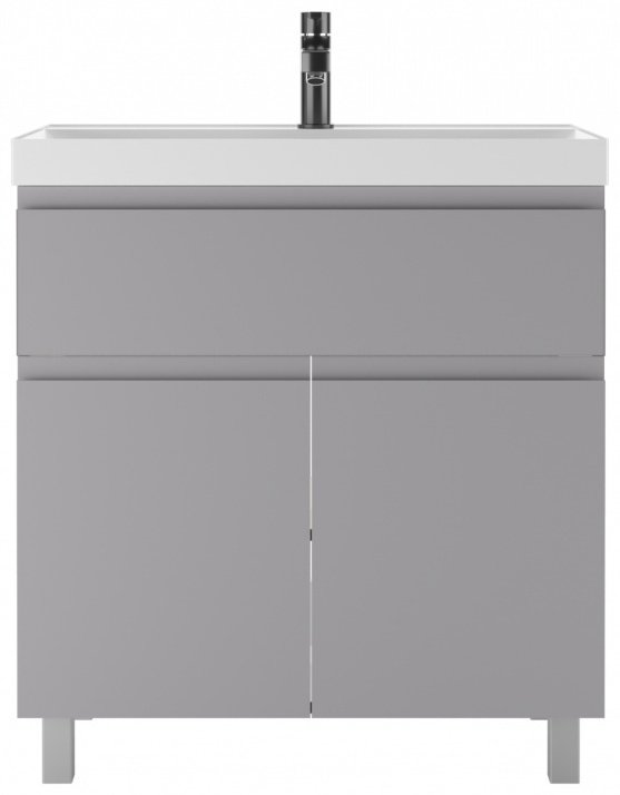 Тумба с раковиной KABINKA.KZ Байтерек, 79x71.6x42.6 см, светло серый купить,NaN