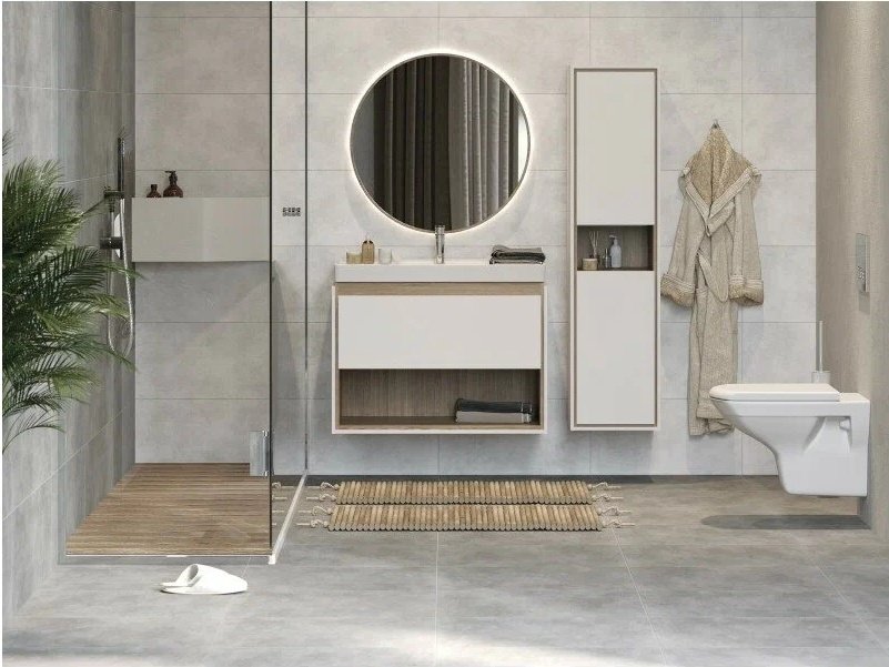 Тумба с раковиной K0000084281, 58x45x54 см, белый - ForteMarket Тумба с раковиной K0000084281, 58x45x54 см, белый купить,NaN