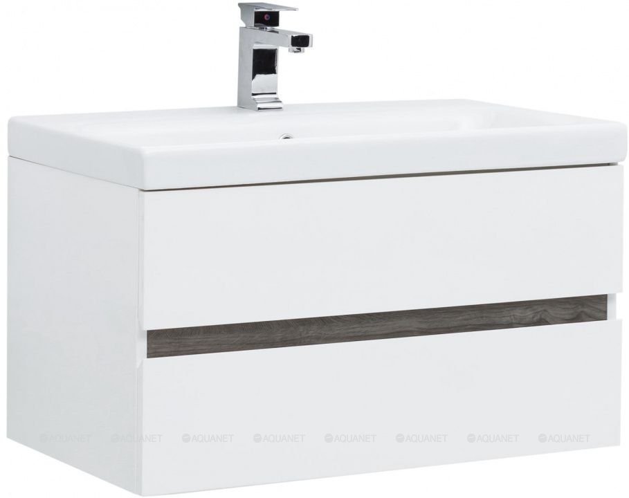 Тумба с раковиной Aquanet Беркли K0000078181, 80x48x45.5 см, белый купить,NaN