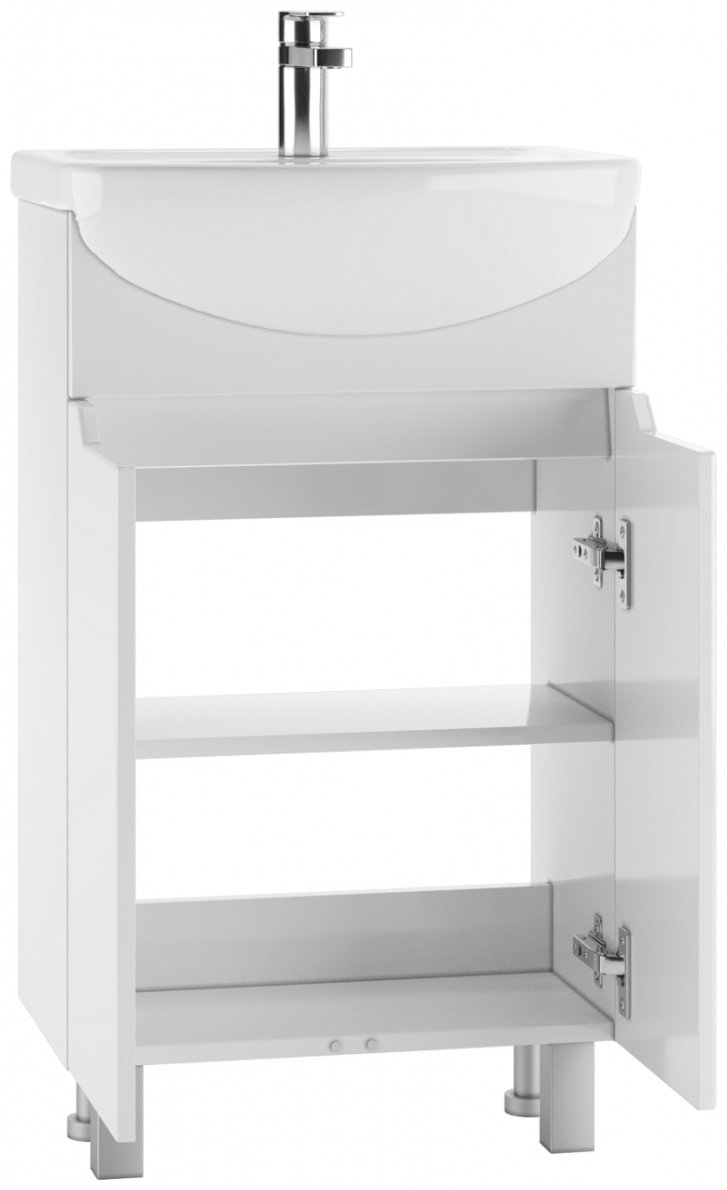 Тумба с раковиной KABINKA.KZ "Мечта" 55 /Исеть/, 50x83.8x30.1 см, белый