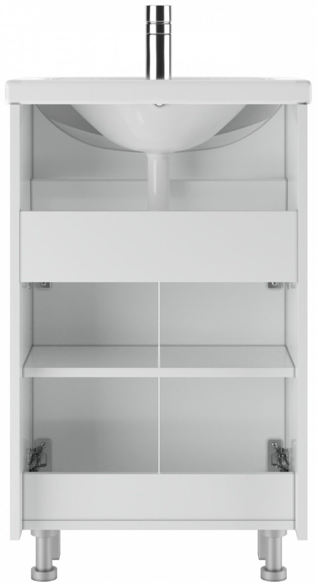 Тумба с раковиной KABINKA.KZ "Мечта" 55 /Исеть/, 50x83.8x30.1 см, белый