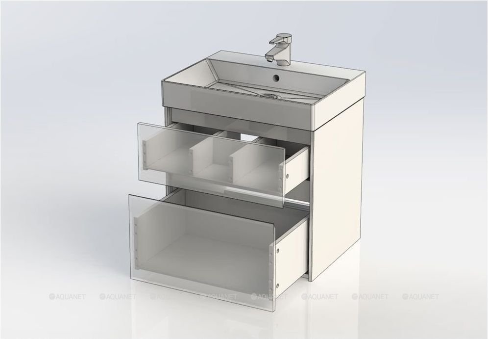Aquanet Бруклин 60 белый глянец купить,NaN