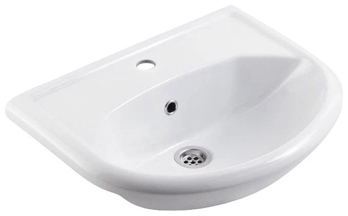 Тумба с раковиной Grossman ПОЛО 55, 51x70x30 см, белый, коричневый купить,NaN
