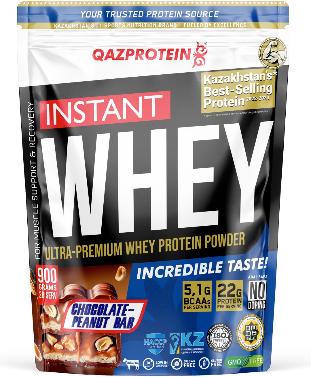 Протеин Qazprotein Instant Whey Snickers 900 г