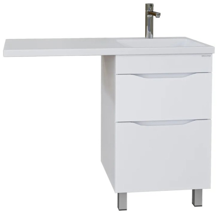Тумба с раковиной Grossman Вилар 125011, 47x86x48 см, белый