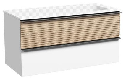 Тумба без раковины KABINKA.KZ DL100W, 99.5x50x44.5 см, белый, коричневый купить,NaN