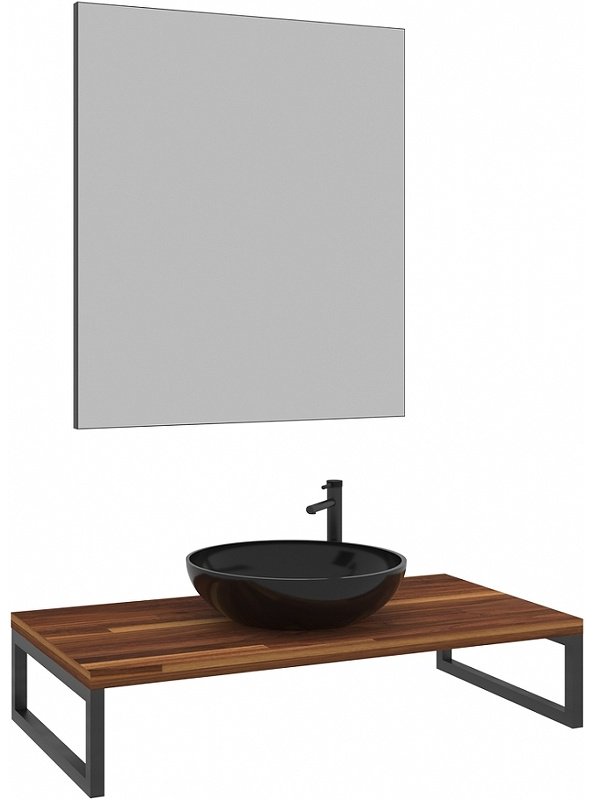 Тумба без раковины Kestel 95 3001038, 95x21x50 см, коричневый купить,NaN