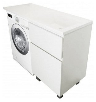 Тумба с раковиной KABINKA.KZ ФР-00002299, 49.8x86x47.6 см, белый
