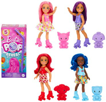Кукла-сюрприз Barbie Chelsea Fruit HRK580, 8 см купить,NaN