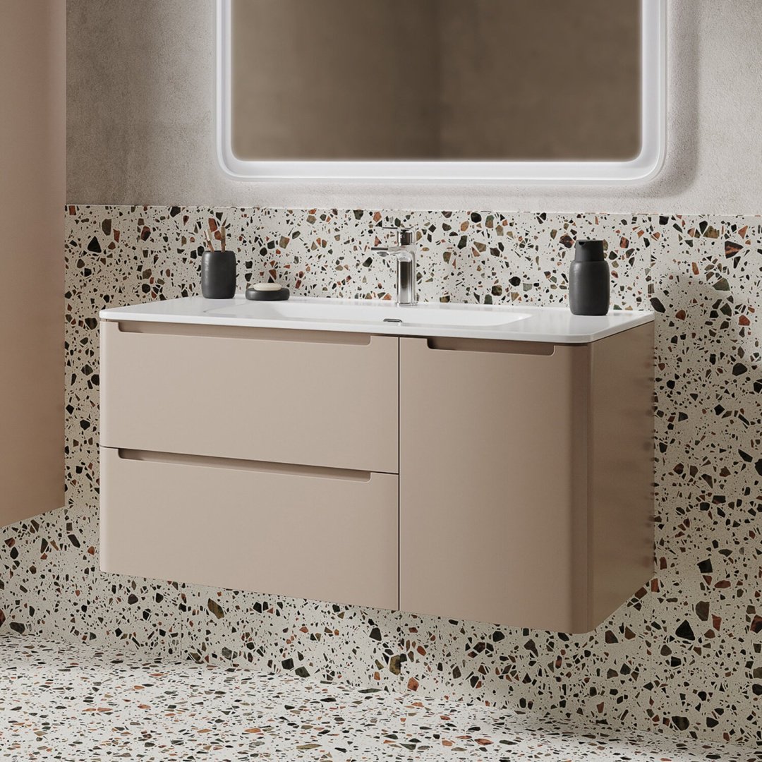 Тумба с раковиной IDDIS EDI10C0i95K, 100x50x46.2 см, коричневый купить,NaN