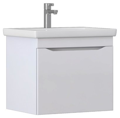 Тумба с раковиной KABINKA.KZ tp.GRI.COM.60.1Y комплект, 60x51.5x45 см, белый