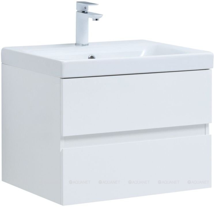 Тумба с раковиной Aquanet Беркли 60, 60x47.7x44.8 см, белый купить,NaN