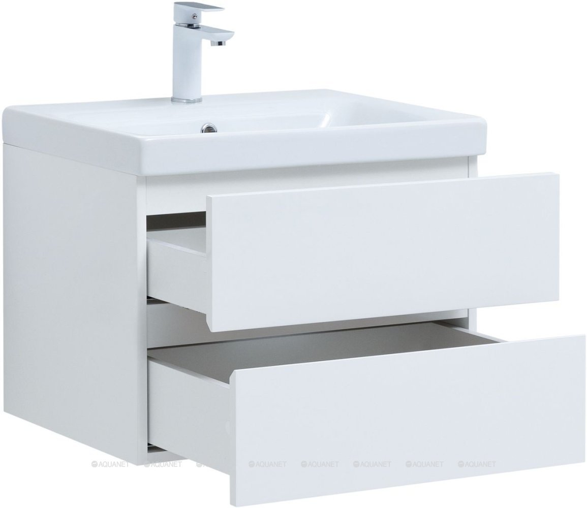 Тумба с раковиной Aquanet Беркли 60, 60x47.7x44.8 см, белый купить,NaN