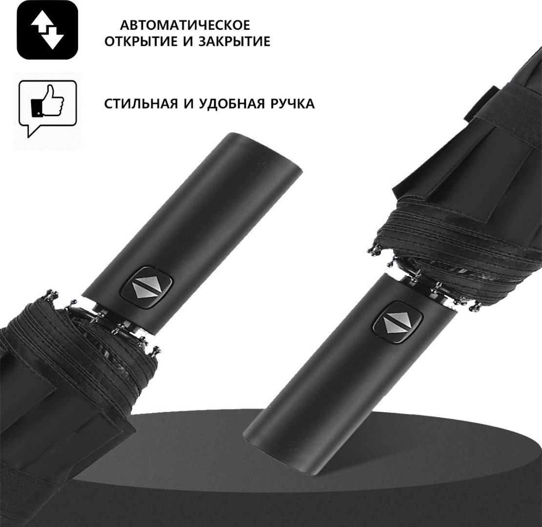 Складной зонт UMBRELLA автомат черный