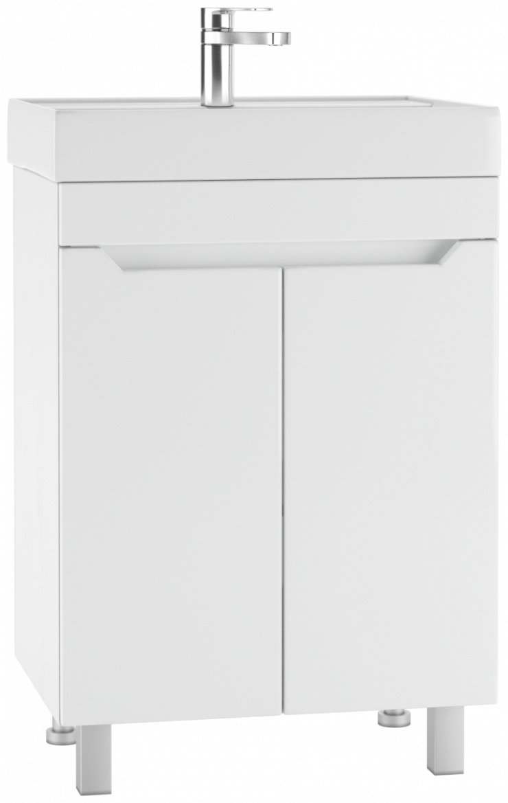 Тумба с раковиной KABINKA.KZ Мечта 60 DM2309T, 57.5x69x43.5 см, белый