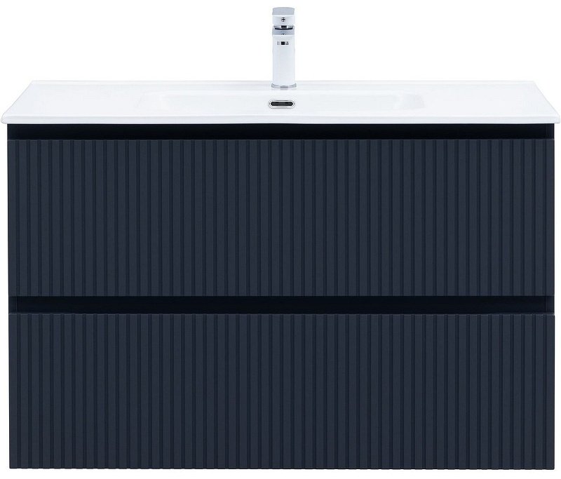 Тумба с раковиной KABINKA.KZ Flat 100 335431, 100x63.7x45 см, темно-серый купить,NaN