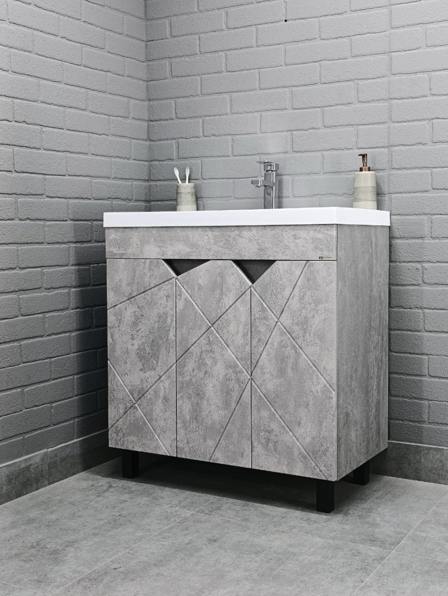 Тумба с раковиной KABINKA.KZ Байтерек, 79.4x72x43.1 см, серый купить,NaN