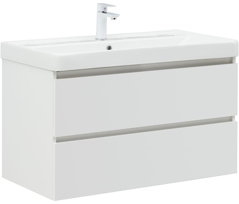 Тумба с раковиной KABINKA.KZ Вега 90 316683, 89x50.2x45.8 см, белый купить,NaN