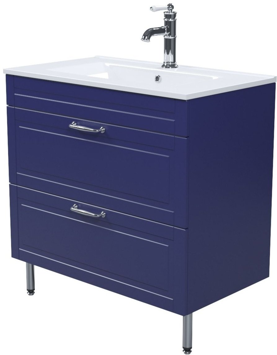 Тумба с раковиной IDDIS Oxford OXF80N0i95K / 0138000i28 , 80x66x45.5 см, синий - ForteMarket Тумба с раковиной IDDIS Oxford OXF80N0i95K / 0138000i28 , 80x66x45.5 см, синий купить,NaN