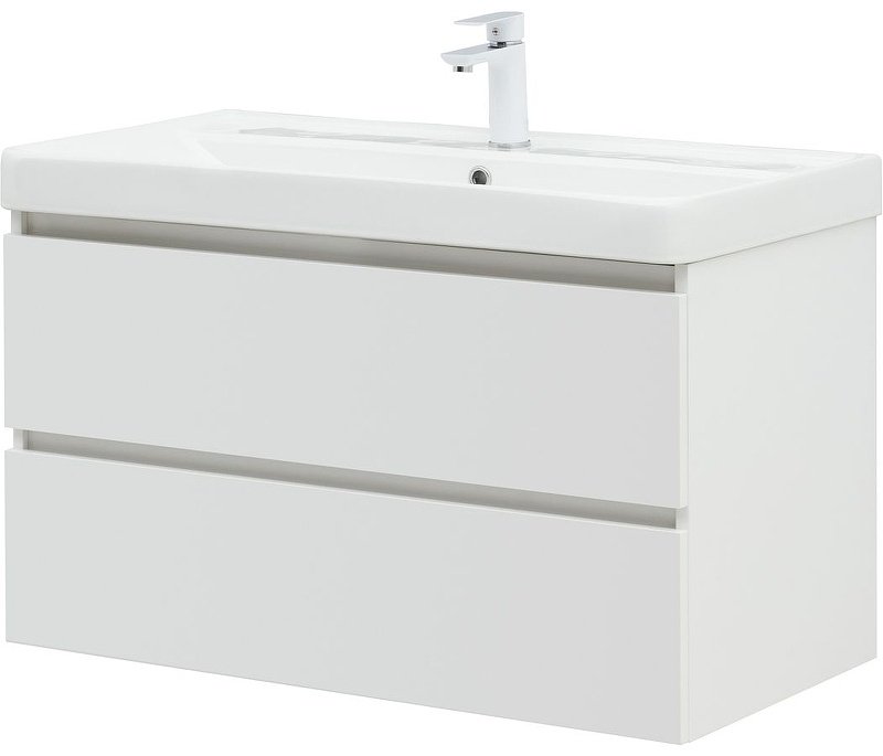 Тумба с раковиной KABINKA.KZ Вега 90 316683, 89x50.2x45.8 см, белый купить,NaN