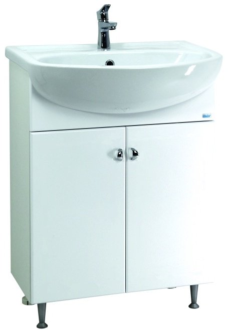 Тумба с раковиной Lindis Троя Эко 60, 59x82x30 см, белый купить,NaN