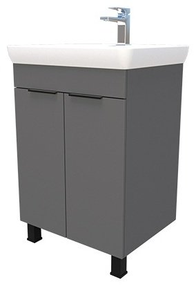Тумба с раковиной KABINKA.KZ ECO Орбита 60, 60x85x36 см, графит купить,NaN