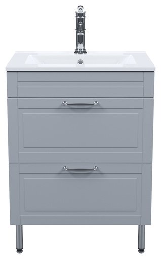 Тумба с раковиной IDDIS Oxford OXF60L0i95K / 0136000i28 , 60x66x45.5 см, светло серый купить,NaN