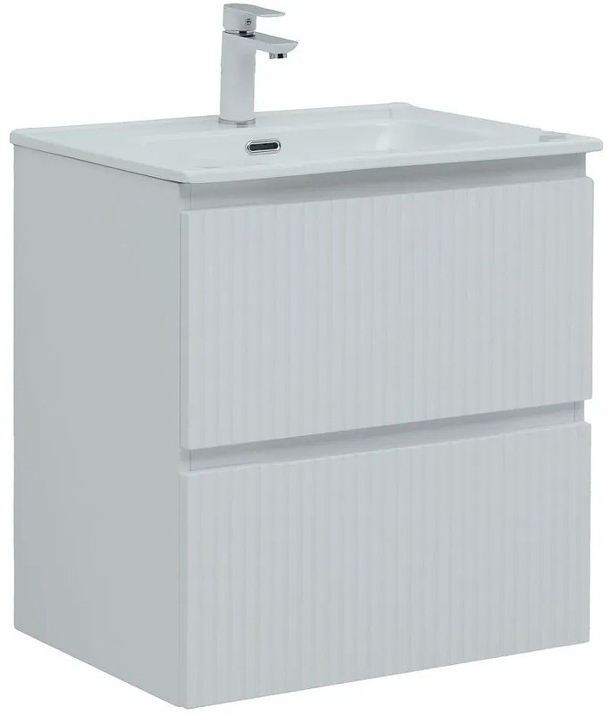 Тумба с раковиной KABINKA.KZ Flat 60 335422, 60x63.7x45.5 см, белый купить,NaN