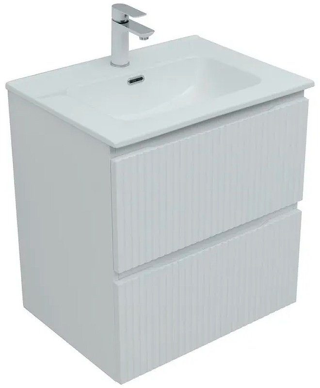 Тумба с раковиной KABINKA.KZ Flat 60 335422, 60x63.7x45.5 см, белый купить,NaN