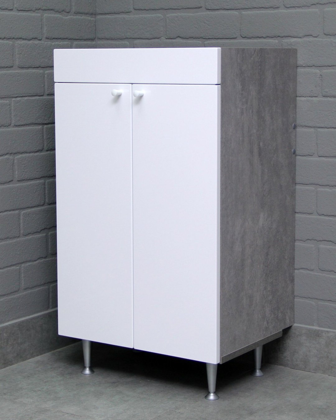 Тумба с раковиной KABINKA.KZ Como 50 DP2616T, 56.8x82x43.4 см, серый купить,NaN