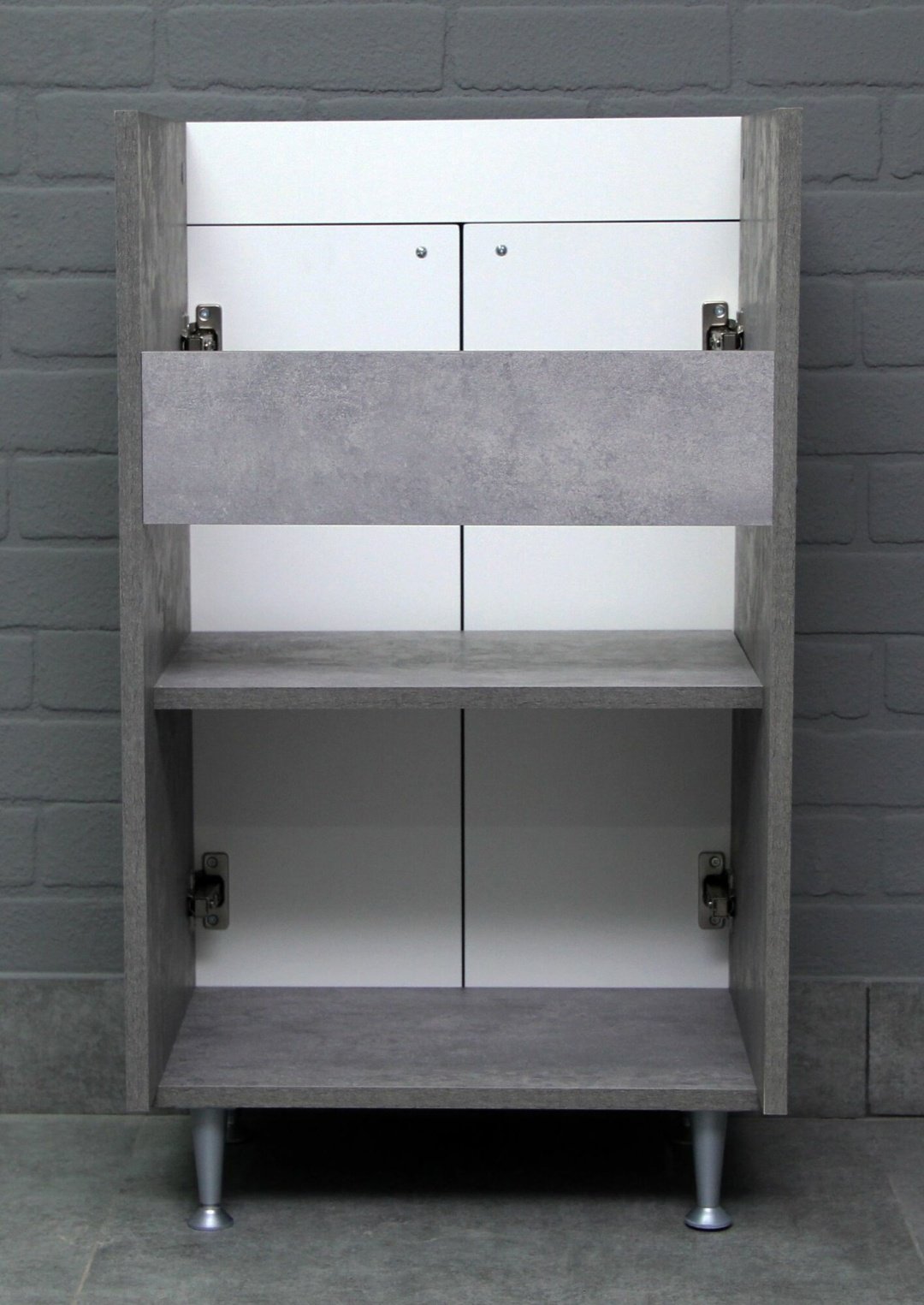 Тумба с раковиной KABINKA.KZ Como 50 DP2616T, 56.8x82x43.4 см, серый купить,NaN