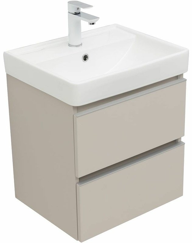 Тумба с раковиной KABINKA.KZ Вега 50 329582, 48.4x50.2x40 см, бежевый купить,NaN