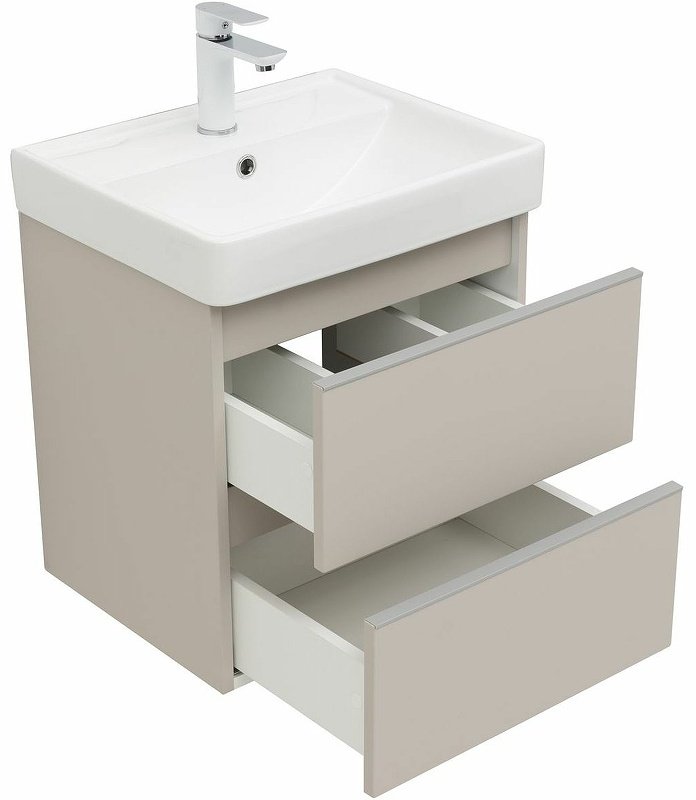 Тумба с раковиной KABINKA.KZ Вега 50 329582, 48.4x50.2x40 см, бежевый купить,NaN