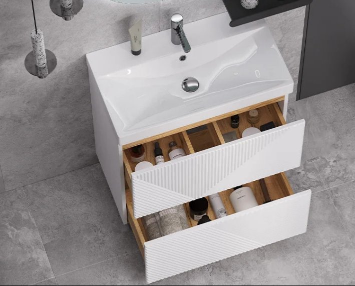 Тумба с раковиной KABINKA.KZ EDGE 700, 70x85x39.5 см, белый купить,NaN