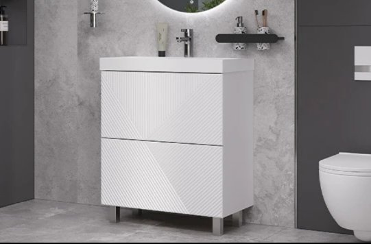 Тумба с раковиной KABINKA.KZ EDGE 700, 70x85x39.5 см, белый купить,NaN