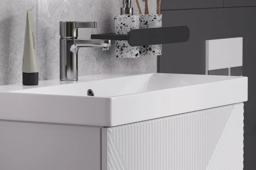 Тумба с раковиной KABINKA.KZ EDGE 700, 70x85x39.5 см, белый купить,NaN