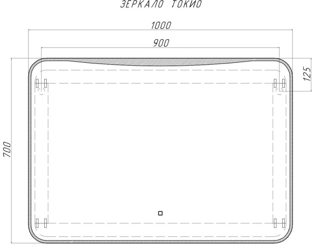 Зеркало настенное KABINKA.KZ 100x70 см купить,NaN