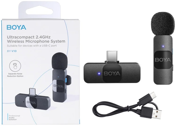 Микрофон Boya BY-V10 Black купить,NaN