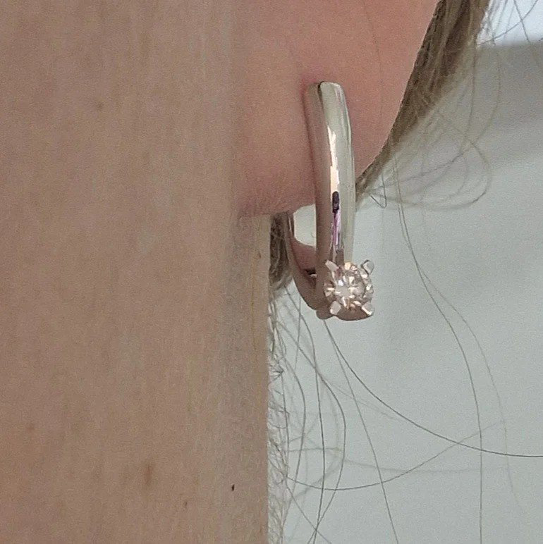 Серьги Deimantas 110685818 3,48гр 0,26ct. купить,NaN