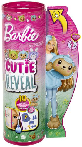 Кукла-модель Barbie Cutie Reveal. Игровой набор Дельфин Тедди HRK250, 27 см купить,NaN