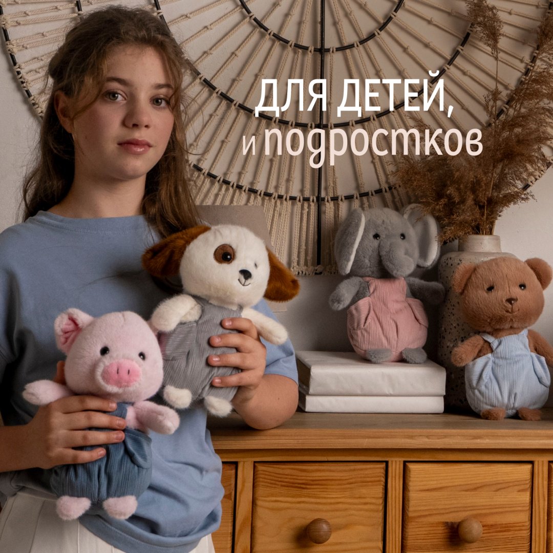 Мягкая игрушка Gulliver Поросенок розовый Бисквит, 22 см