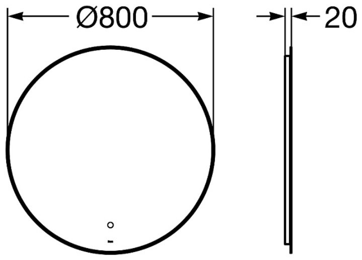 Зеркало настенное ROSA 80x80 см купить,41700