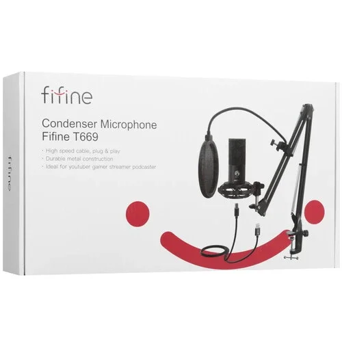 Микрофон Fifine T669 Black купить,NaN