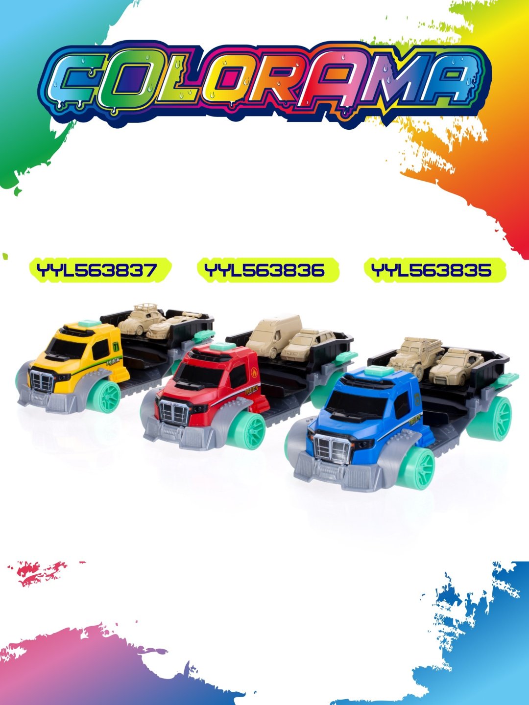 Набор Colorama Игровой набор грузовик с прицепом автомойкой для машинок МЧС купить,NaN