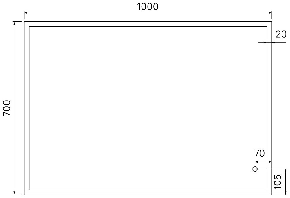 Зеркало настенное IDDIS 100x70 см купить,212400