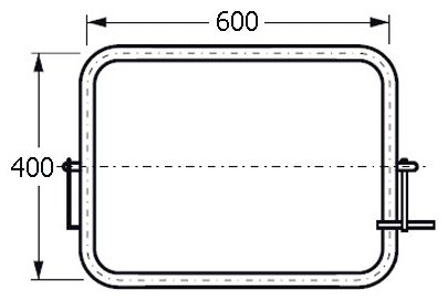 Зеркало настенное ОЛИМП 60x40 см